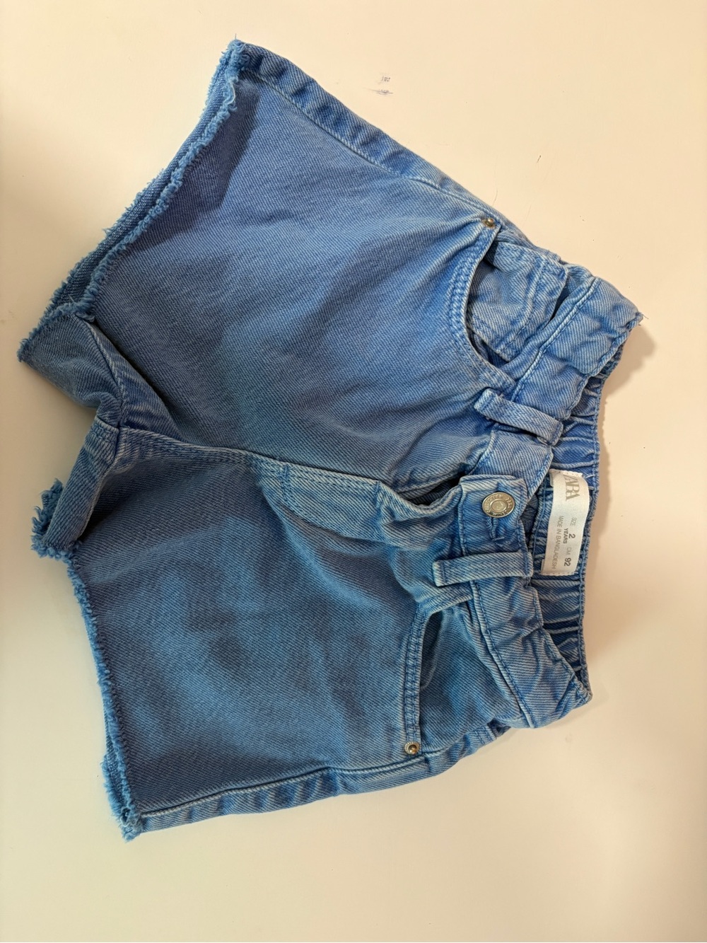 Zara Light Blue Denim Shorts for Kids